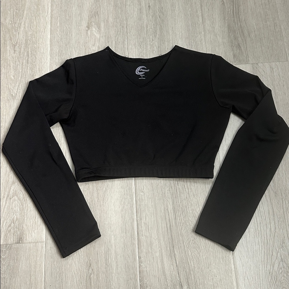 Chassee Long Sleeve Crop Top size YLrg